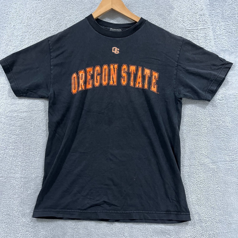 Foot Locker Shirt‎ Mens Medium Black Oregon State Beavers Football NCAA Cotton